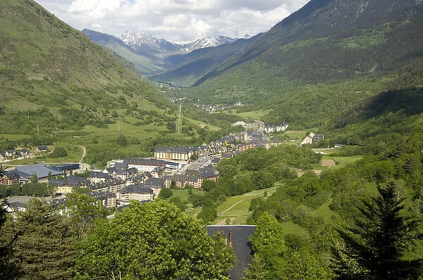 Spain, Catalonia, Aran Valley, Vielha. Ski resort area in the Pyrenees
