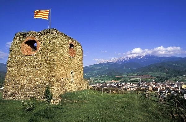 Spain, Catalunya, La Seu d Urgell. Castle at Castellciutat