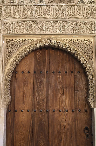 Spain, Granada, Alhambra, legendary Moorish Palace interior details