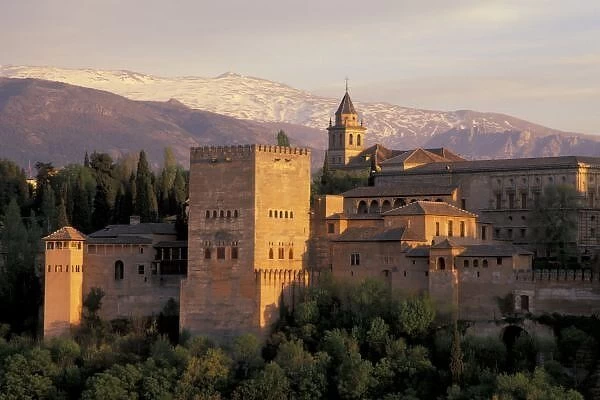 Spain, Granada, Andalucia The Alhambra, fortified Moorish palace (13th-14th C. )