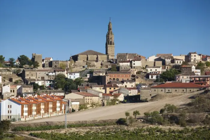 Framed Print : Spain, La Rioja Region, La Rioja Province, Briones, town view Framed Print : Spain, La Rioja Region, La Rioja Province, Briones, town view
