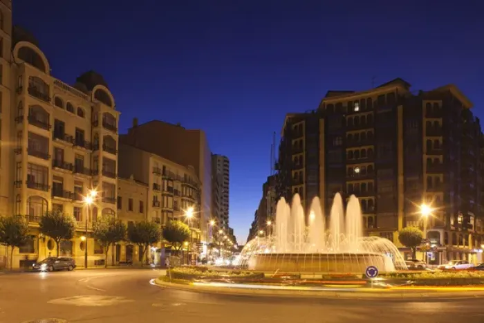Framed Print : Spain, La Rioja Region, La Rioja Province, Logrono, Plaza Alferez Provisional, dusk Framed Print : Spain, La Rioja Region, La Rioja Province, Logrono, Plaza Alferez Provisional, dusk