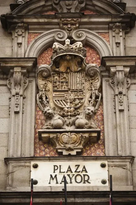 Framed Print : Spain, Madrid, Centro Area, Plaza Mayor, building detail Framed Print : Spain, Madrid, Centro Area, Plaza Mayor, building detail