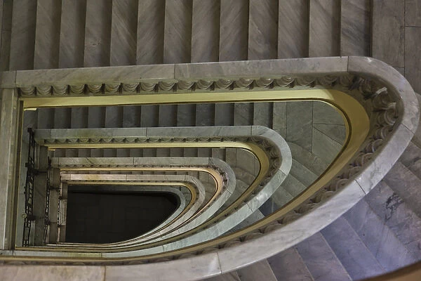 Spain, Madrid, Circulo de Bellas Artes, staircase