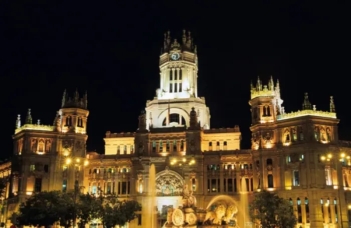Framed Print : Spain, Madrid, Palacio de Comunicaciones by night Framed Print : Spain, Madrid, Palacio de Comunicaciones by night