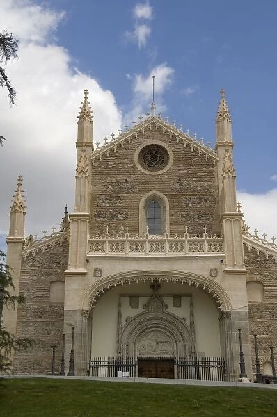 Spain, Madrid. San Jeronimo church, Claustro de San Jeronimo el Real (aka Los Jeronimo), Neo-Gothic