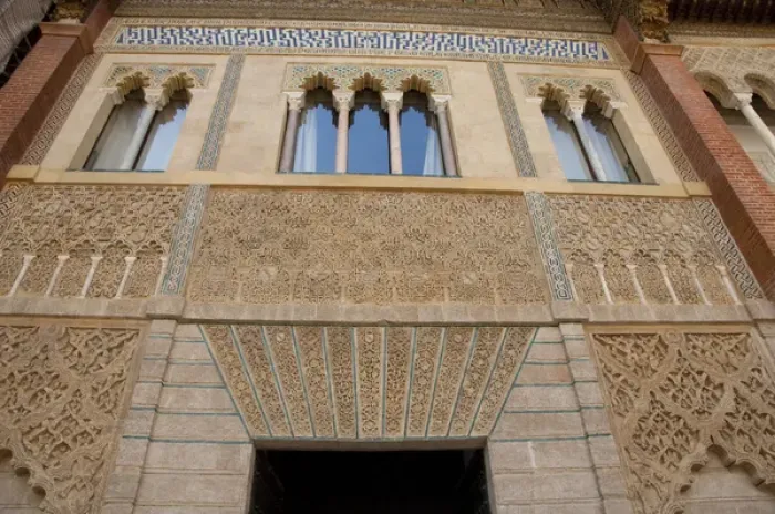 Framed Print : Spain, Seville. Alcazar (aka Reales Alcazares), Moorish / Mudejar royal palace. Patio Framed Print : Spain, Seville. Alcazar (aka Reales Alcazares), Moorish / Mudejar royal palace. Patio