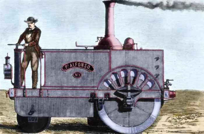 Framed Print : Spanish traction engine Alfonso by Pedro de Ribera