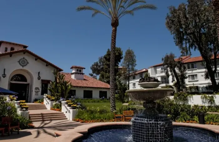 Framed Print : Spanish villa architecture of La Costa Spa & Golf Resort in Carlsbad, California