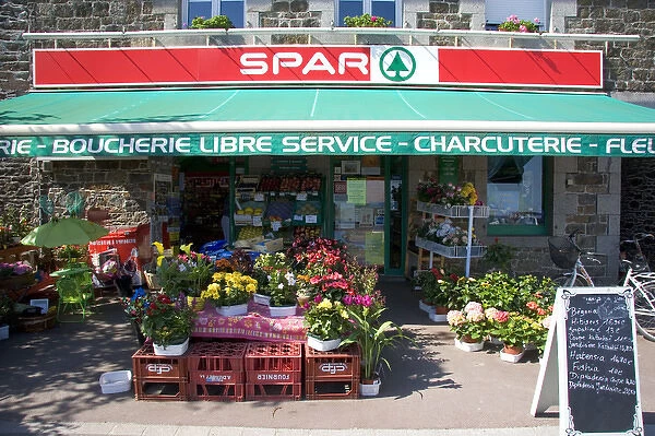 Spar grocery store at Saint-Martin-du-Vivier in the region of Haute Normandie, France