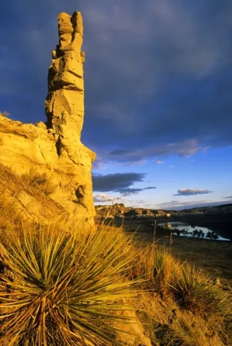 Framed Print : Spire along the Missouri River catches days last light near Dark Butte in the Upper Framed Print : Spire along the Missouri River catches days last light near Dark Butte in the Upper