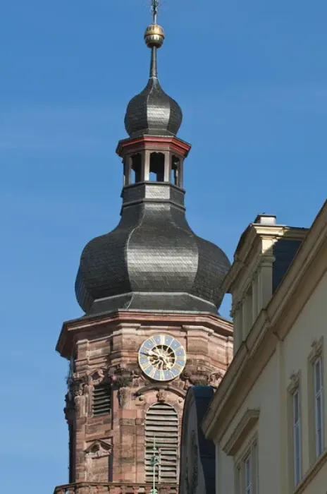 Framed Print : Spire of Providenzkirche, or Church of Providence, Old Town, Heidelberg Framed Print : Spire of Providenzkirche, or Church of Providence, Old Town, Heidelberg