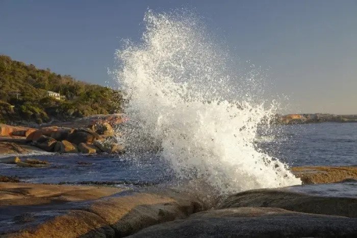 Framed Print : Splash from Blowhole, Bicheno, Eastern Tasmania, Australia Framed Print : Splash from Blowhole, Bicheno, Eastern Tasmania, Australia