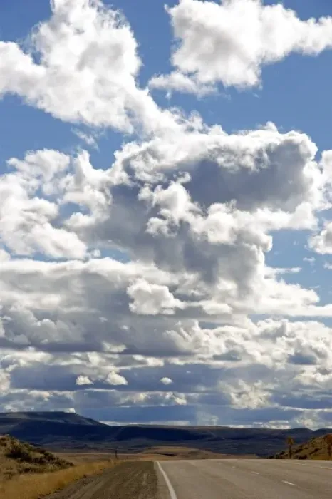 Framed Print : Springtime clouds over U. S. Highway 95 near Jordan Valley, Oregon