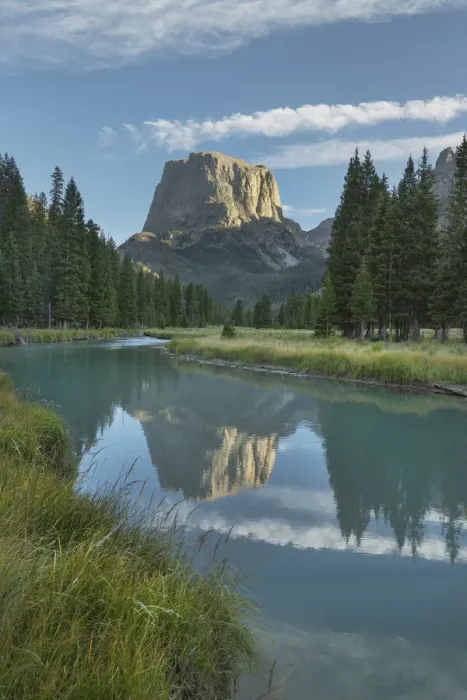 Framed Print : Squaretop Mountain reflected in Green River, Bridger Wilderness, Wind River Range, Wyoming Framed Print : Squaretop Mountain reflected in Green River, Bridger Wilderness, Wind River Range, Wyoming