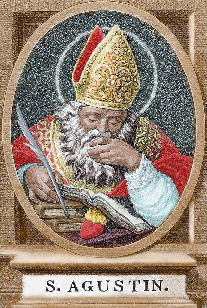 St. Augustine (354-430). African bishop, doctor and father of the church
