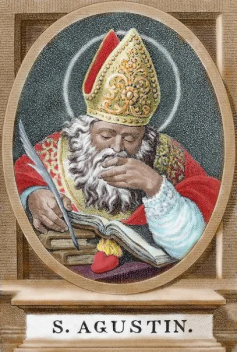 Framed Print : St. Augustine (354-430). African bishop, doctor and father of the church Framed Print : St. Augustine (354-430). African bishop, doctor and father of the church