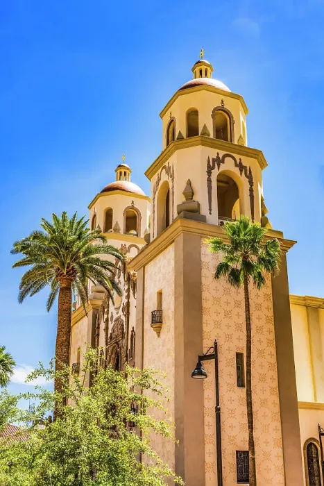 Framed Print : St. Augustine Cathedral, Tucson, Arizona. Founded 1776 Redone 1800's
