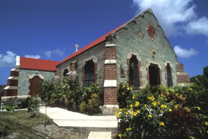 Framed Print : St. Barnibus Anglican Church at Liberta Antigua Framed Print : St. Barnibus Anglican Church at Liberta Antigua