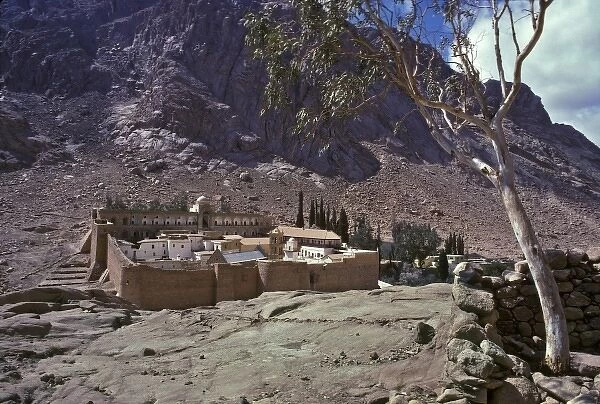 St. Catherine Monastery near the base of Mt. Moses in the Sinai Peninsula of Egypt