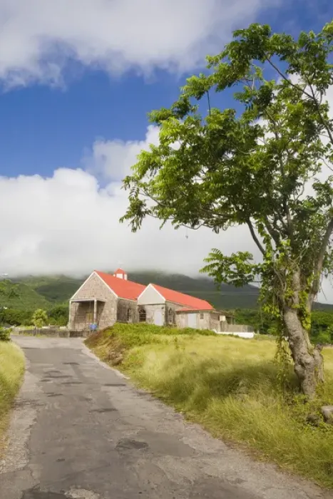 Framed Print : St. Georges Anglican Church, 1842 at Windward Beach, Nevis Framed Print : St. Georges Anglican Church, 1842 at Windward Beach, Nevis