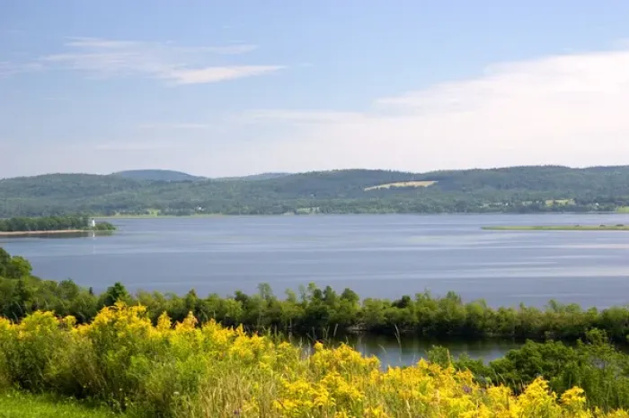 Framed Print : St. John River near the town of St. John, New Brunswick, Canada