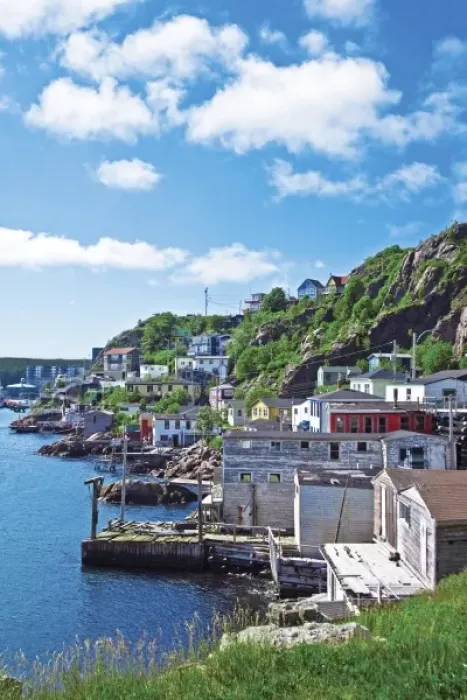 Framed Print : St. Johns, Newfoundland, Canada, the historic fishing village along the Narrows of St