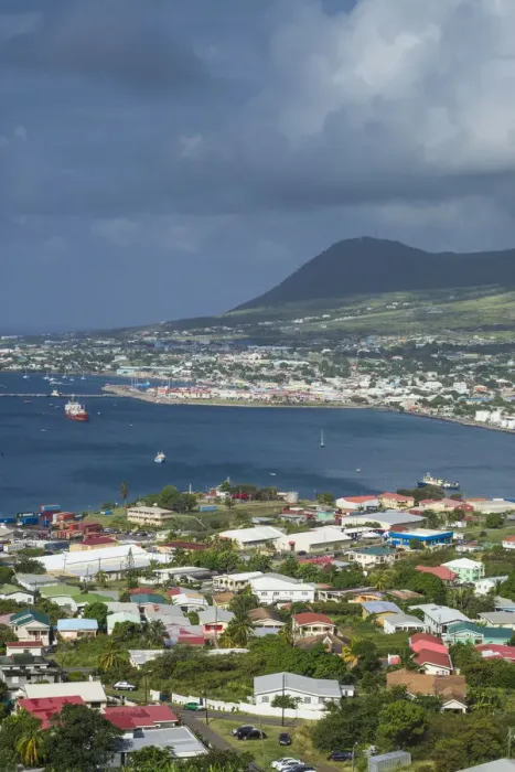Framed Print : St. Kitts and Nevis, St. Kitts. Basseterre, morning Framed Print : St. Kitts and Nevis, St. Kitts. Basseterre, morning
