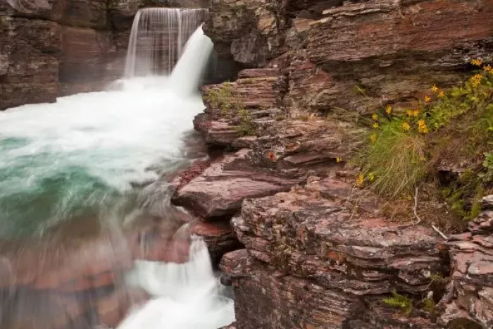 Framed Print : St Mary Falls in Glacier National Park in Montana Framed Print : St Mary Falls in Glacier National Park in Montana