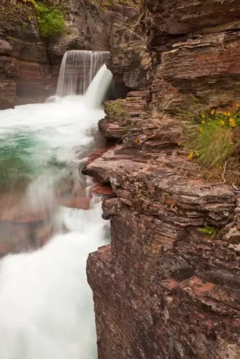 Framed Print : St Mary Falls in Glacier National Park in Montana Framed Print : St Mary Falls in Glacier National Park in Montana