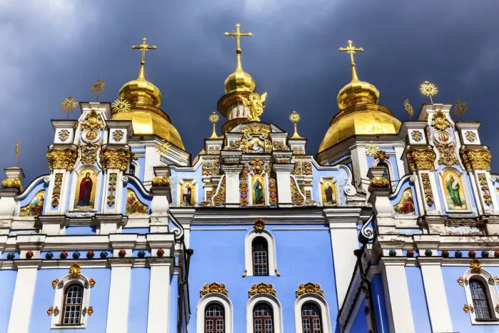 Framed Print : St. Michaels Golden-Domed Monastery, Kiev, Ukraine. Saint Michaels is a functioning Greek Orthodox Monastery in Kiev. The monastery was created in the 1100s but was destroyed by the Soviet Union in the 1930 s Framed Print : St. Michaels Golden-Domed Monastery, Kiev, Ukraine. Saint Michaels is a functioning Greek Orthodox Monastery in Kiev. The monastery was created in the 1100s but was destroyed by the Soviet Union in the 1930 s