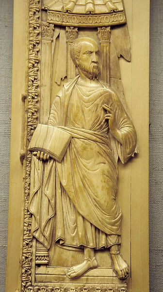 St Paul, diptych, 5th c. ivory. France Copyright: aAC Ltd