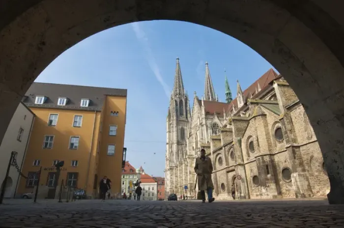 Framed Print : St. Peters Catherdral in Regensburg, Germany