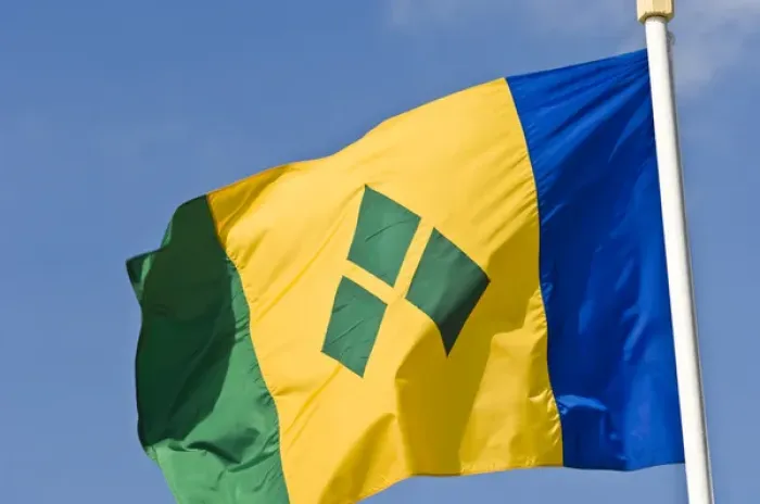 Framed Print : St. Vincent & the Grenadines flag Framed Print : St. Vincent & the Grenadines flag