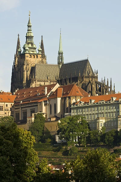 St. Vitus Cathedral and Prague Castle, one of the biggest ancient castles in the world