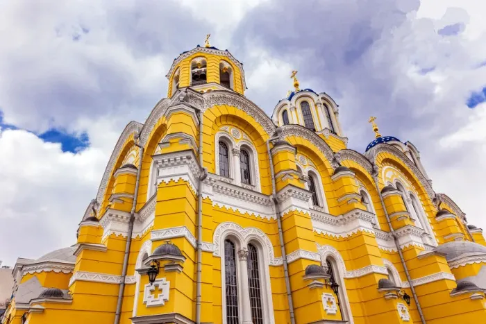 Framed Print : St. Volodymyrs Cathedral, Kiev, Ukraine. Saint Volodymyrs was built between 1882 and 1896. It is the mother church of the Ukrainian Orthodox church Framed Print : St. Volodymyrs Cathedral, Kiev, Ukraine. Saint Volodymyrs was built between 1882 and 1896. It is the mother church of the Ukrainian Orthodox church