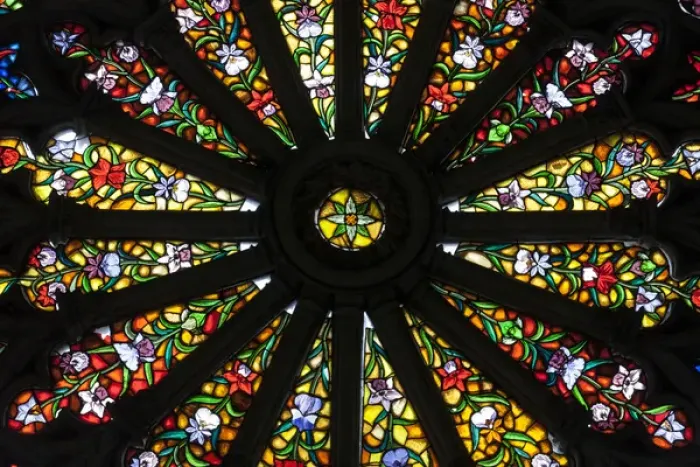 Framed Print : Stained Glass detail. National Basilica. Quito, Ecuador Framed Print : Stained Glass detail. National Basilica. Quito, Ecuador