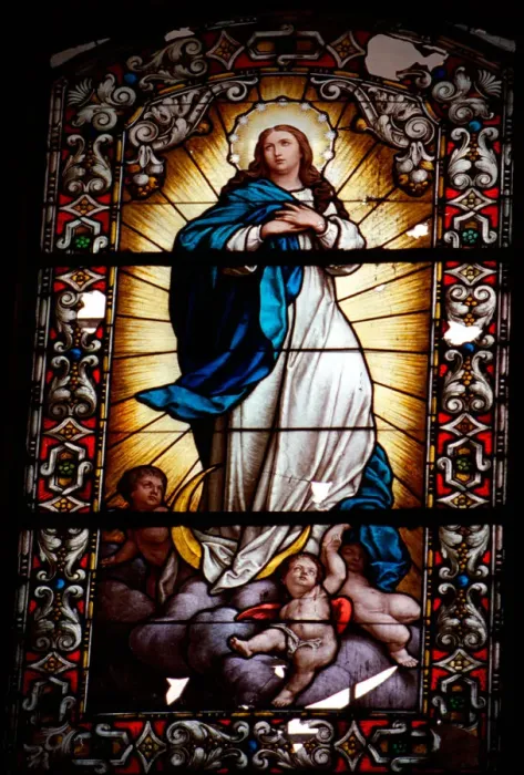 Framed Print : Stained glass windows in Cathedral of Oaxaca Framed Print : Stained glass windows in Cathedral of Oaxaca