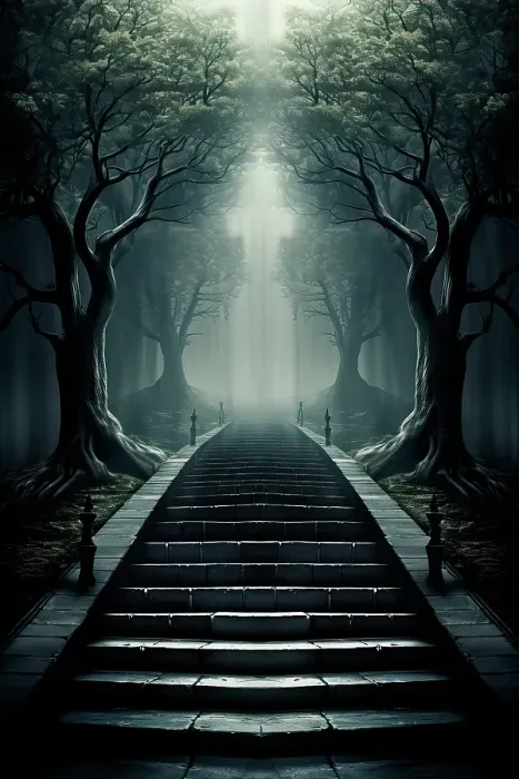 Framed Print : Staircase to a light in mysterious forest. ©Jim Zuckerman / Jaynes Gallery / DanitaDelimont.com Framed Print : Staircase to a light in mysterious forest. ©Jim Zuckerman / Jaynes Gallery / DanitaDelimont.com