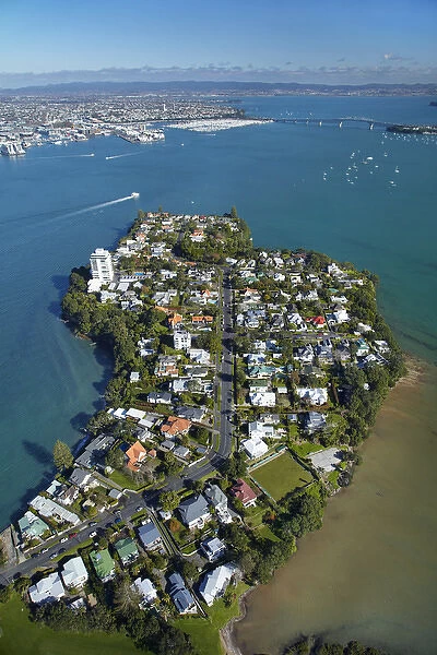 Stanley Point, Waitemata Harbour, and Auckland Harbour Bridge, Auckland, North Island