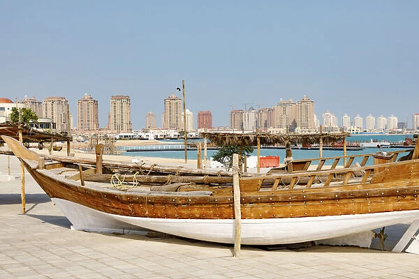 State of Qatar, Doha. Traditional dhow