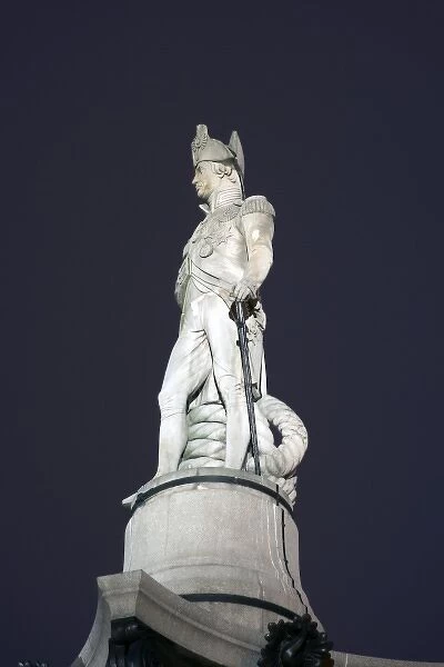 Statue of Admiral Horatio Nelson, atop Nelsons Column, Trafalgar Square, London