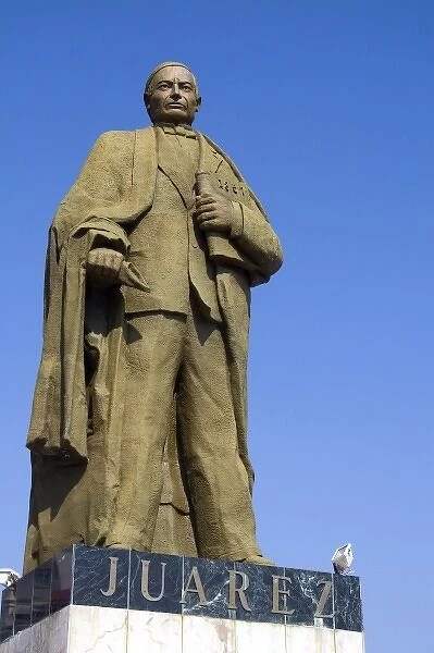 Statue of Benito Juarez in Acapulco, Guerrero, Mexico