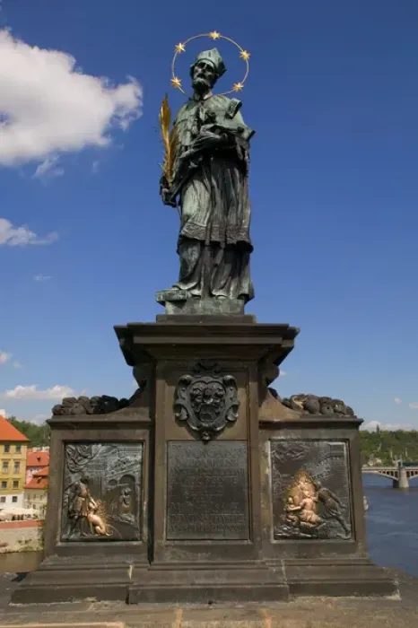 Framed Print : statue on Charles bridge, Czech Republic, prague Framed Print : statue on Charles bridge, Czech Republic, prague