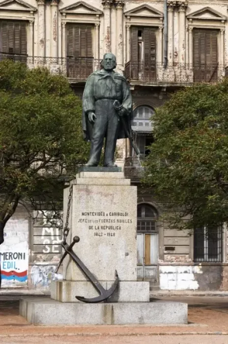 Framed Print : Statue of Jose de las Fuerzas Navales de la Republica 1842 - 1848, Chief of the naval Framed Print : Statue of Jose de las Fuerzas Navales de la Republica 1842 - 1848, Chief of the naval