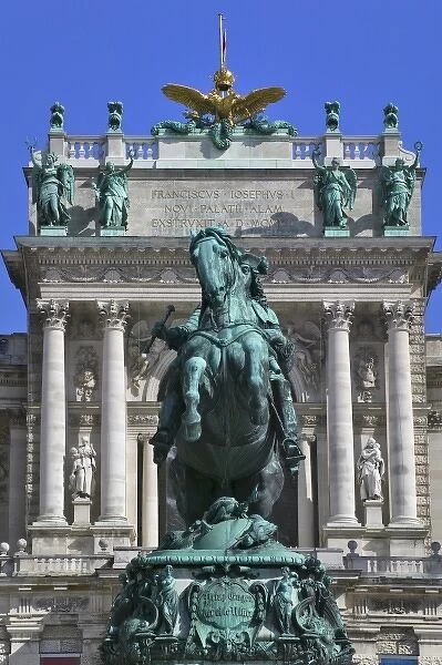 A statue outside the Hofburg Complex (Imperial Palace) depicts Prince Eugene of Savoy