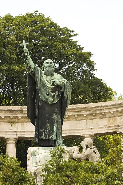 Statue of St. Gellert, the monument was established in 1904 on the site that the