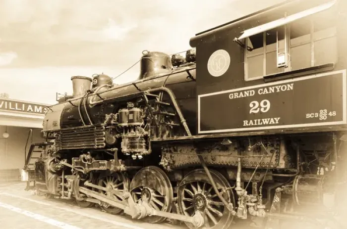 Framed Print : Steam engine, Grand Canyon Railway, Williams, Arizona USA Framed Print : Steam engine, Grand Canyon Railway, Williams, Arizona USA