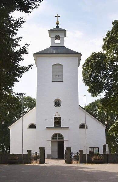 The Stenbrohult parish church where Linnaeus father was priest. Smaland region. Sweden, Europe