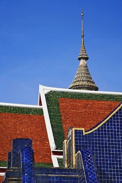 Steps leading up the Phra Si Sanphet Chedi, Bangkok, Thailand